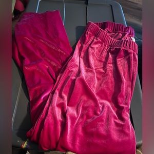 Hot pink velvet pants NEW 2xl
